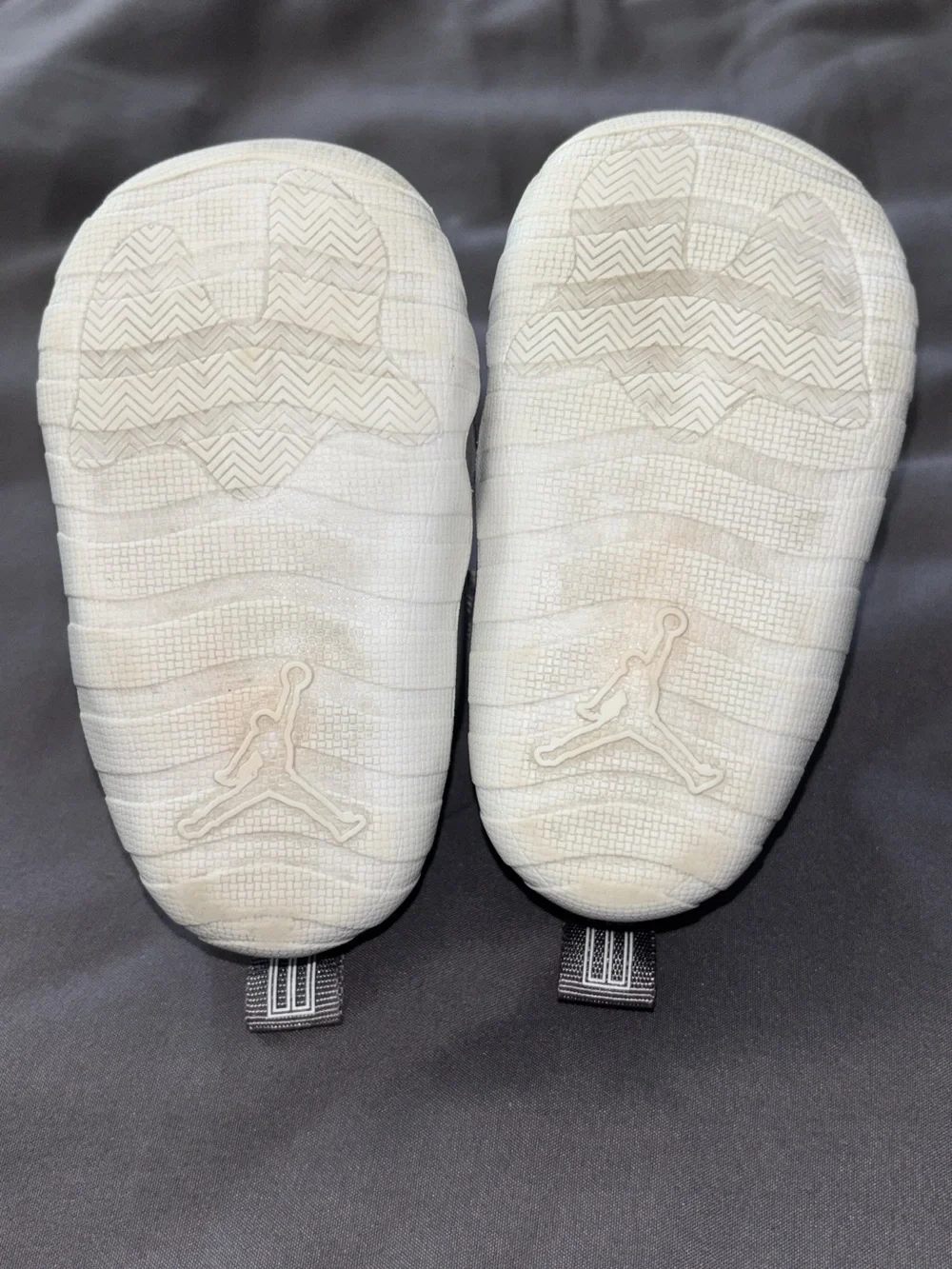 Jordan Toddler Grey and White Slip-On Sneakers